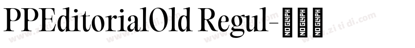 PPEditorialOld Regul字体转换